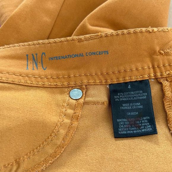 INC International Concepts copper jeans/jeggings/pants 4 S - Picture 4 of 4
